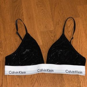 Calvin Klein Velvet Bralette